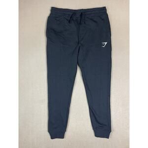 Gymshark Pants Mens S Black Athletic Tapered Elastic Waist Jogger Sweatpants